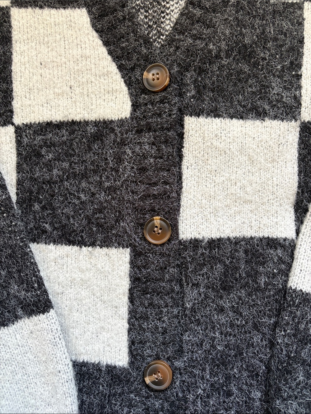 Double Zero Checkered Cardigan - Picture 3 of 8